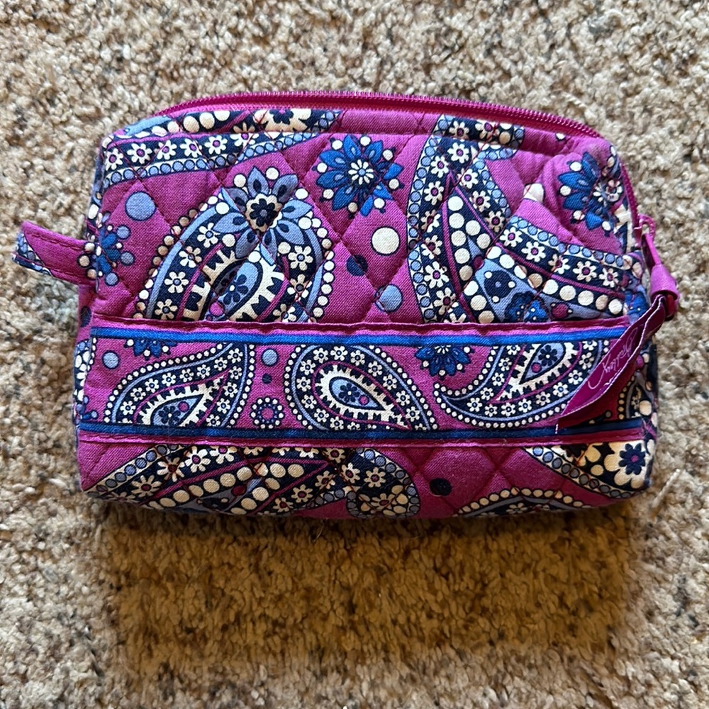 Vera Bradley, boysenberry pint, small zip wet bag